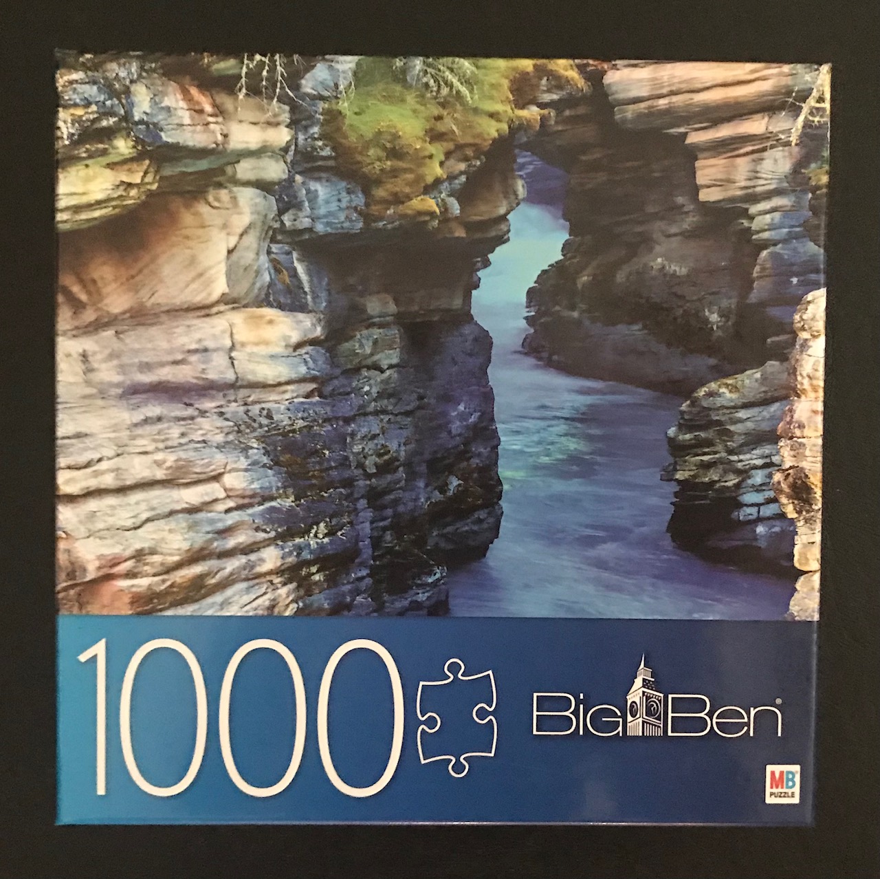 Water Cave Athabasca Falls Canyon Big Ben 1000 Piece Puzzle 