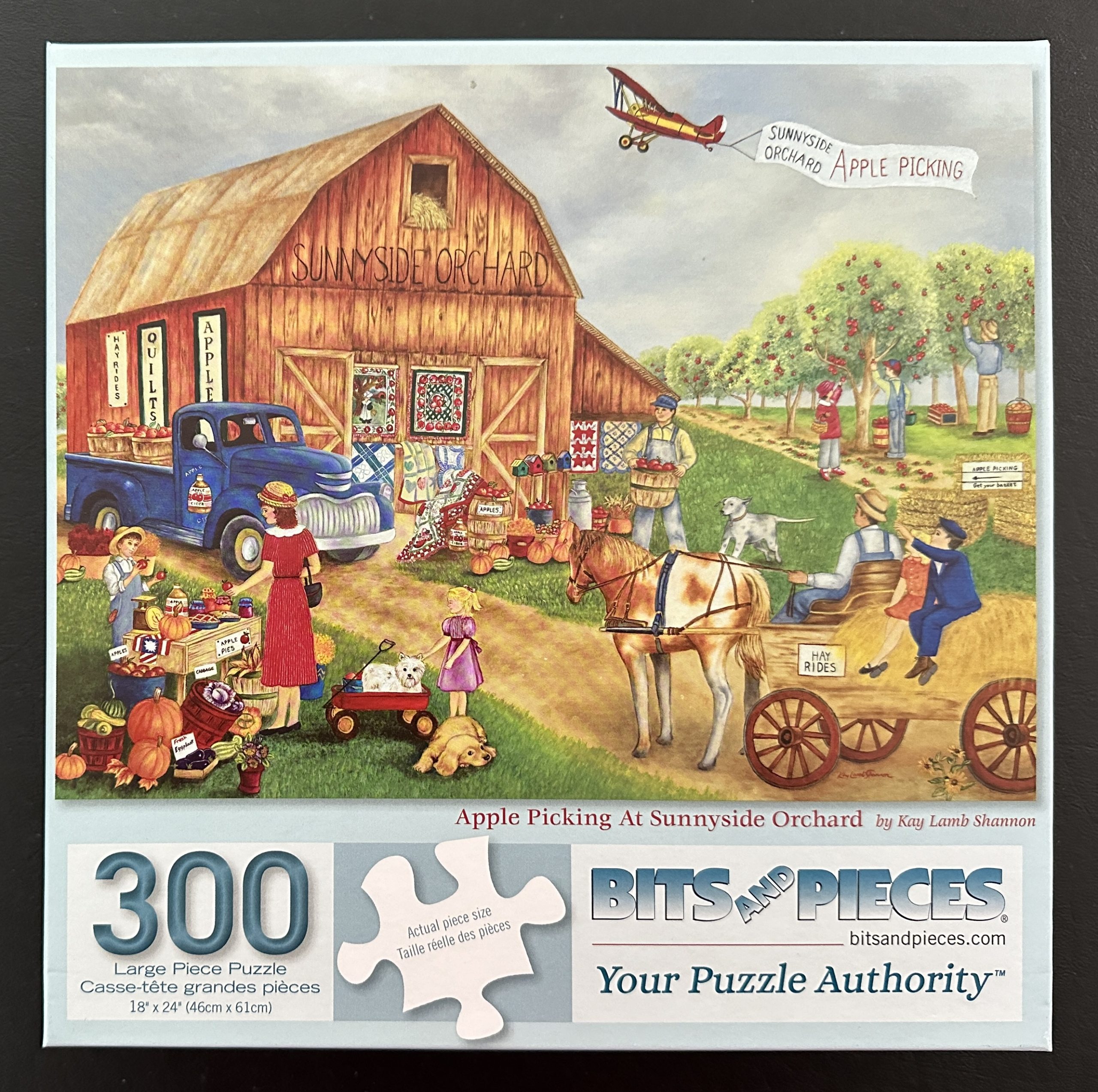 30182 - Bits and Pieces - 18" x 24" - Kay Lamb Shannon - Apple Picking ...